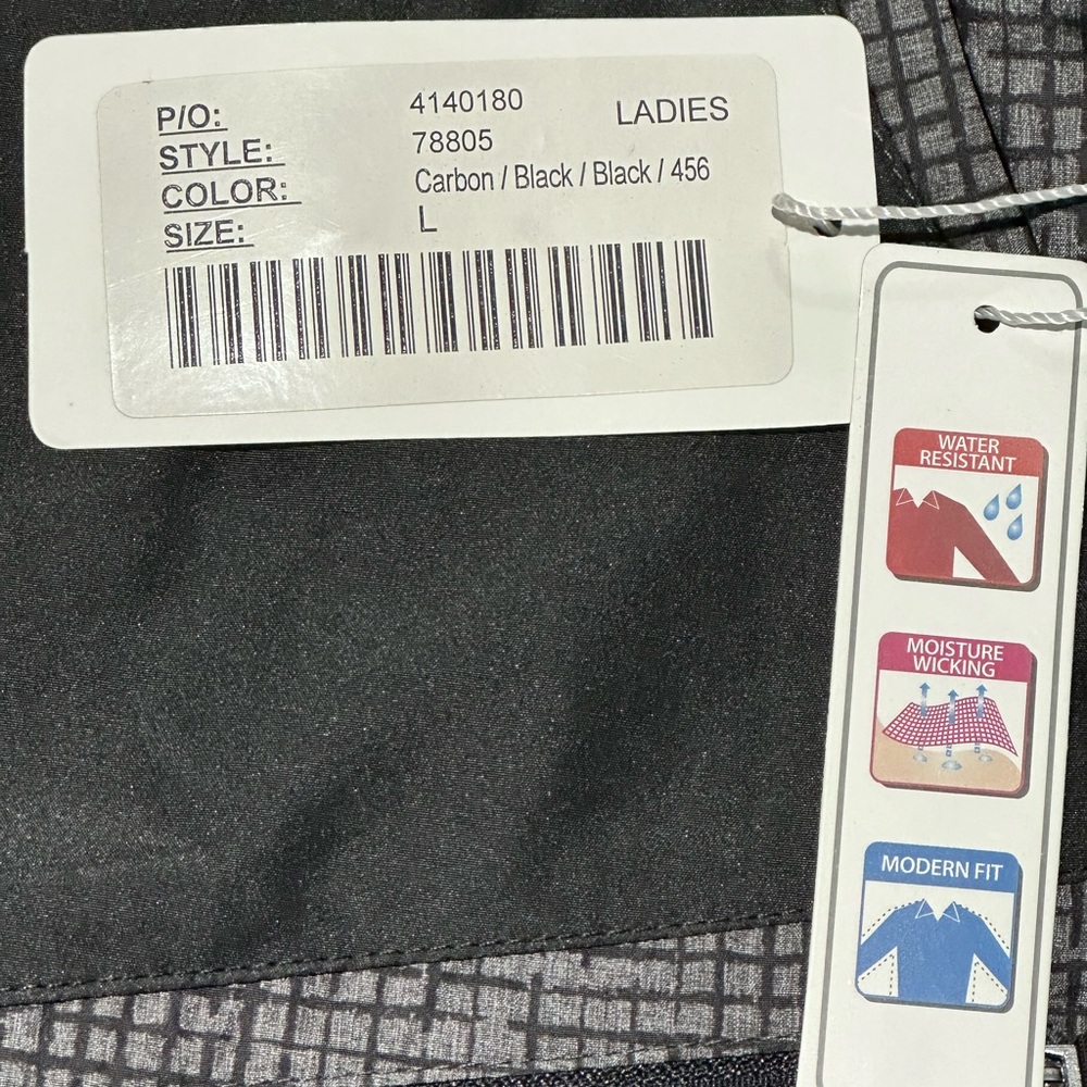 Women's Water-Resistant Jacket - Black - Picture 4 of 5